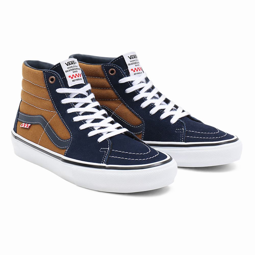 Tenis Botas Vans Skate Sk8-Hi Mujer Marrones | VCG592341