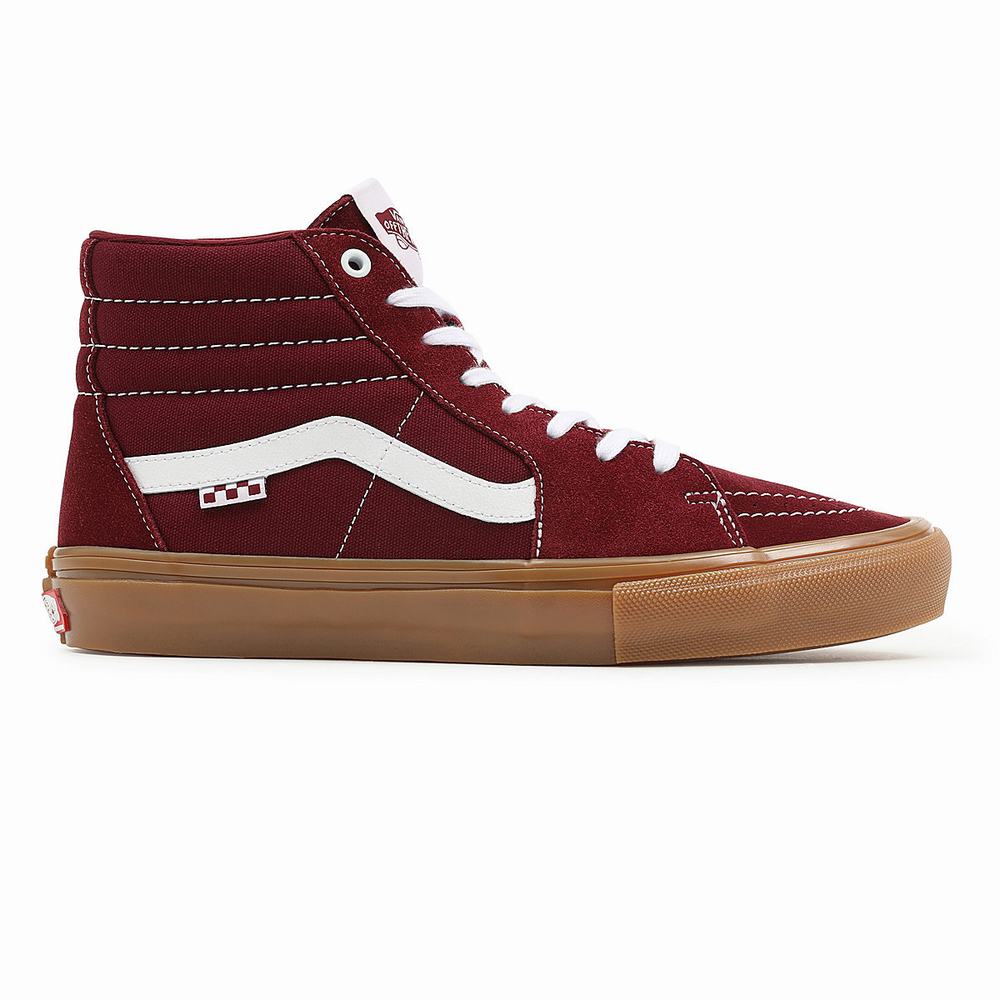 Tenis Botas Vans Skate Sk8-Hi Mujer Rojas | GYI421839