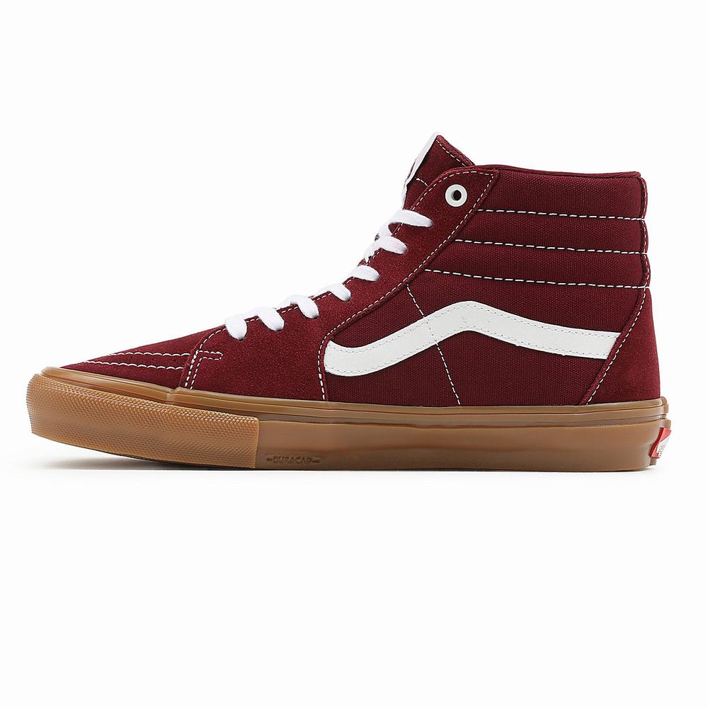 Tenis Botas Vans Skate Sk8-Hi Mujer Rojas | GYI421839