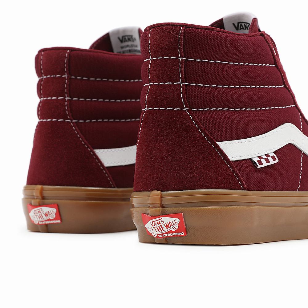 Tenis Botas Vans Skate Sk8-Hi Mujer Rojas | GYI421839