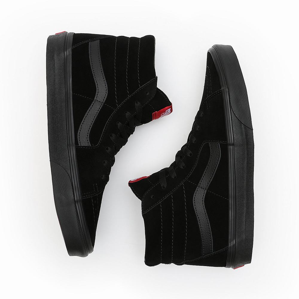 Tenis Botas Vans Suede Sk8-Hi Hombre Negras | OJD835291