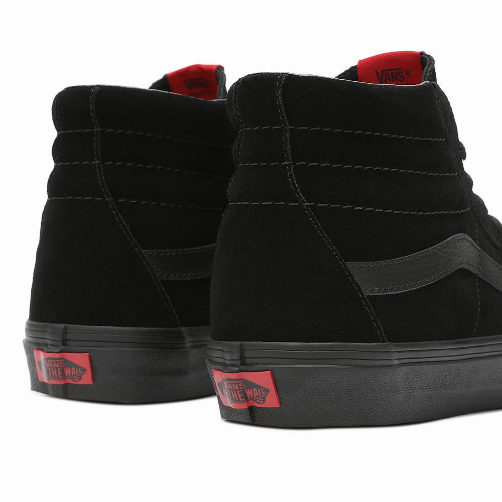 Tenis Botas Vans Suede Sk8-Hi Hombre Negras | OJD835291