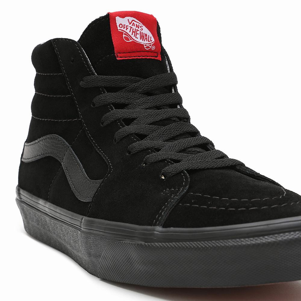 Tenis Botas Vans Suede Sk8-Hi Hombre Negras | OJD835291