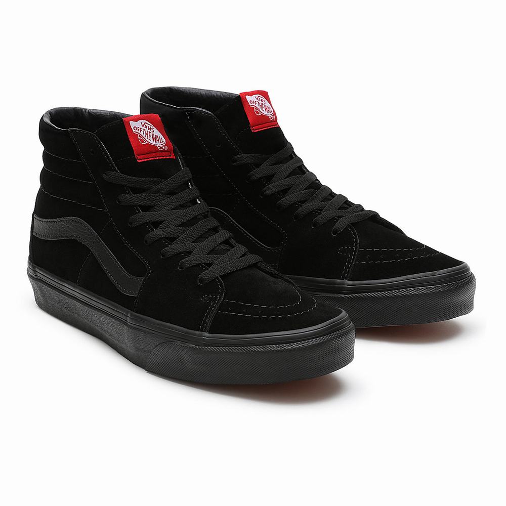 Tenis Botas Vans Suede Sk8-Hi Mujer Negras | WTP953648