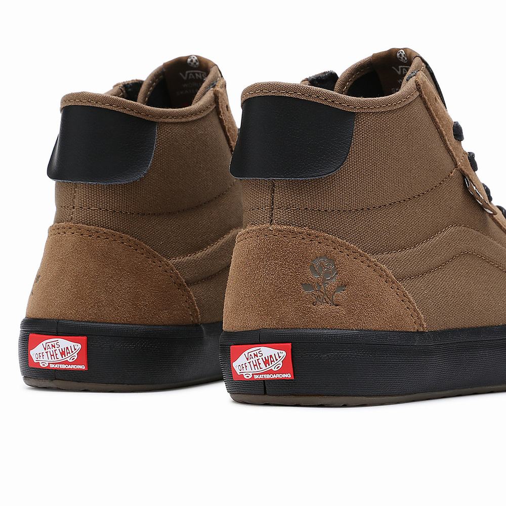 Tenis Botas Vans The Lizzie Hombre Marrones | ZRL760283