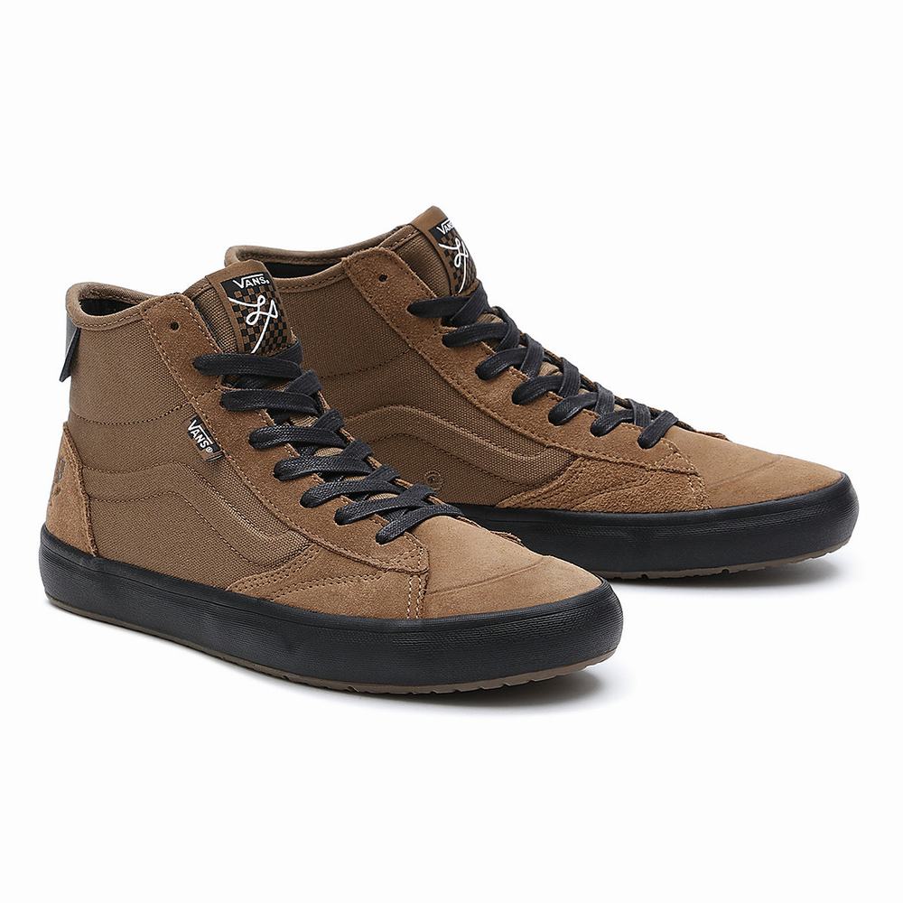 Tenis Botas Vans The Lizzie Hombre Marrones | ZRL760283