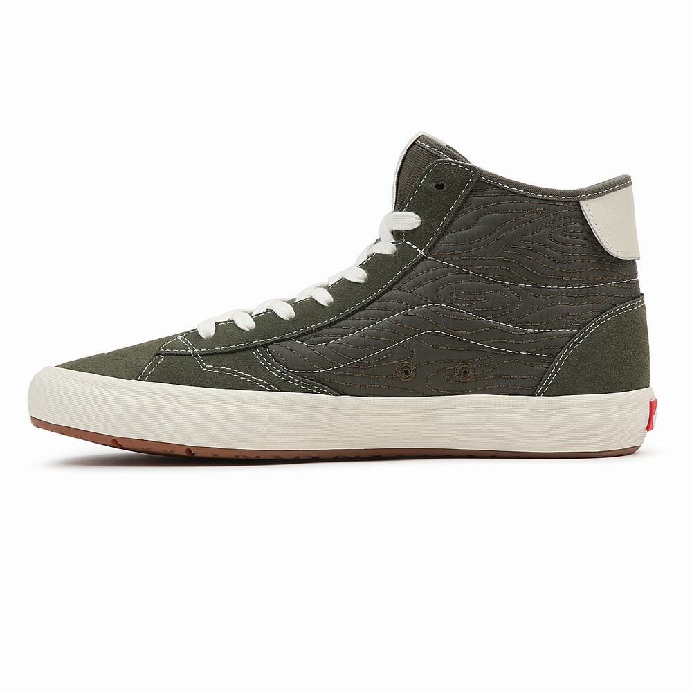 Tenis Botas Vans The Lizzie Hombre Verde | TKB051748