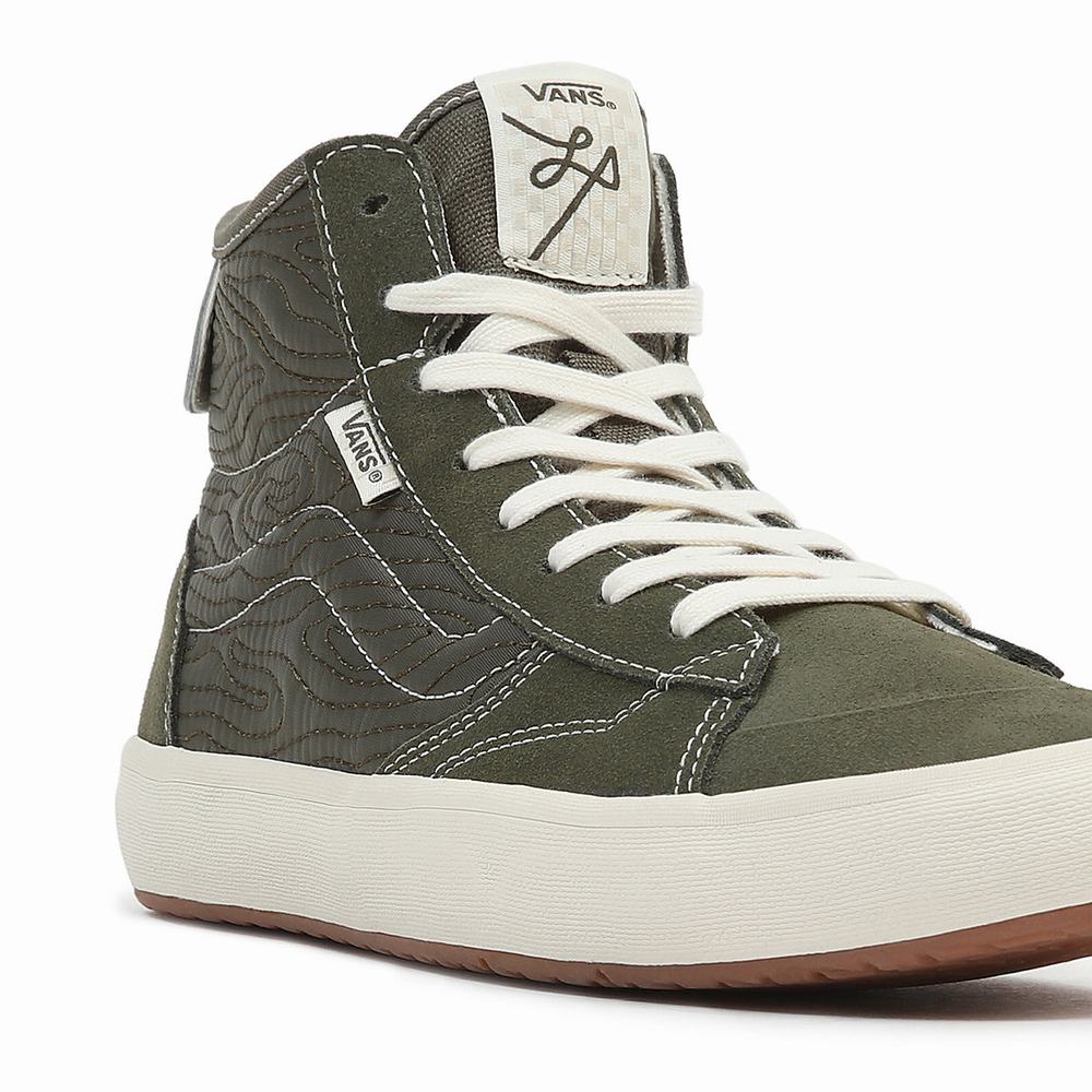 Tenis Botas Vans The Lizzie Hombre Verde | TKB051748