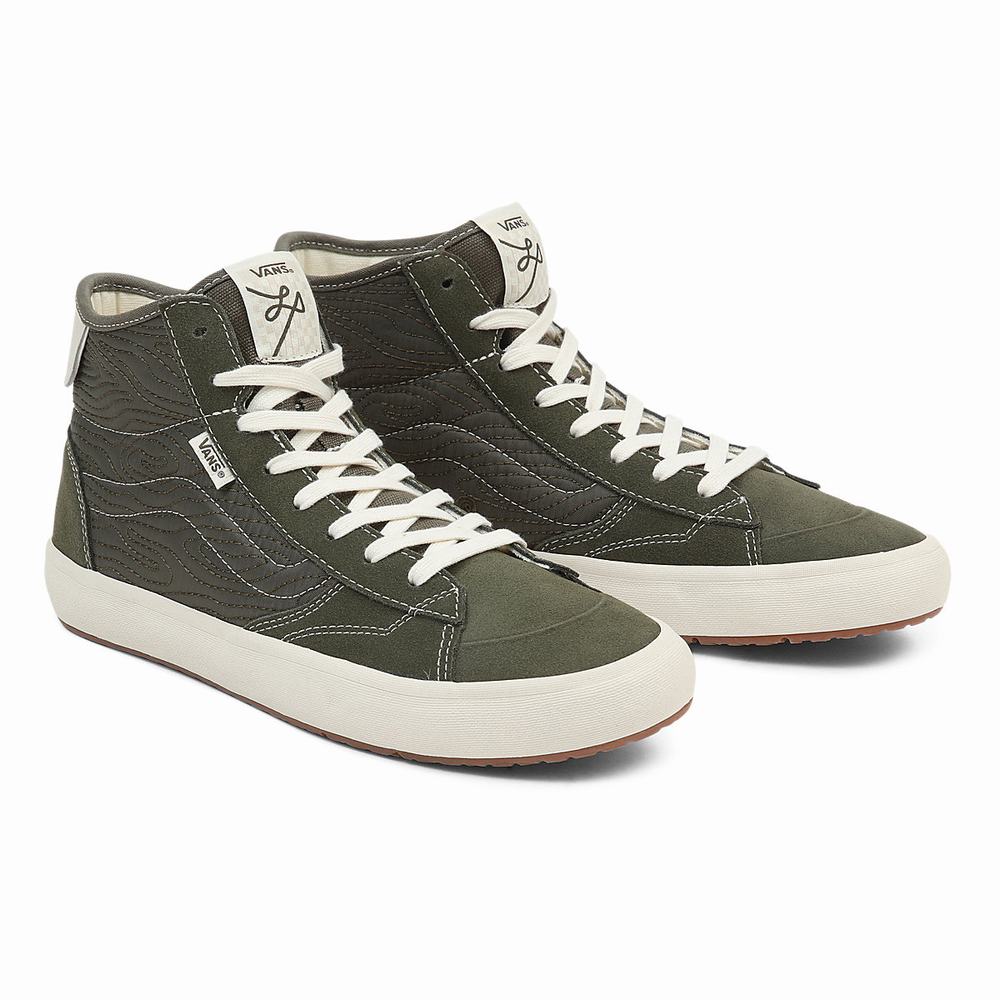 Tenis Botas Vans The Lizzie Mujer Verde | DZO721805