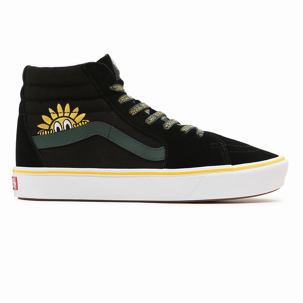 Tenis Botas Vans Trip Outdoors ComfyCush Sk8-Hi Hombre Negras | QEP597348