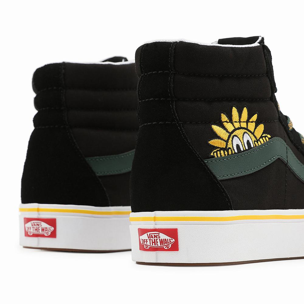 Tenis Botas Vans Trip Outdoors ComfyCush Sk8-Hi Hombre Negras | QEP597348