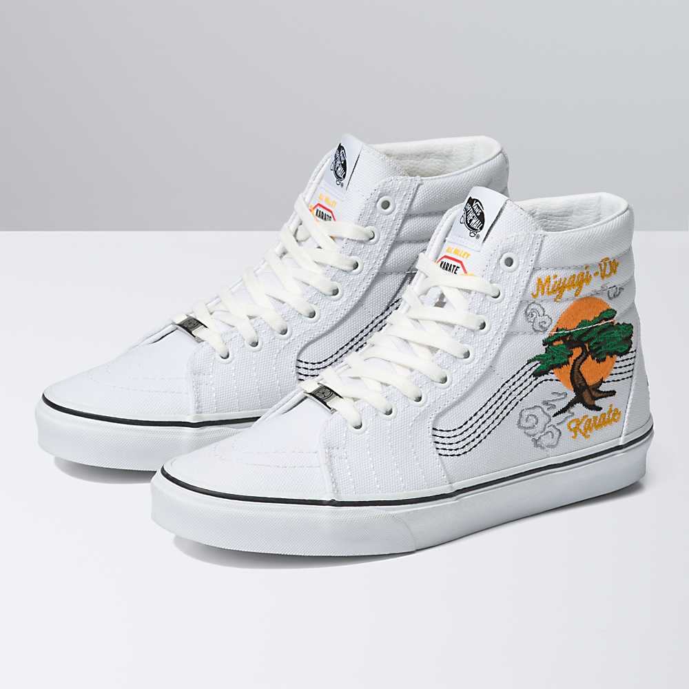 Tenis Botas Vans X Cobra Kai Sk8-Hi Mujer Blancas | HYC457210