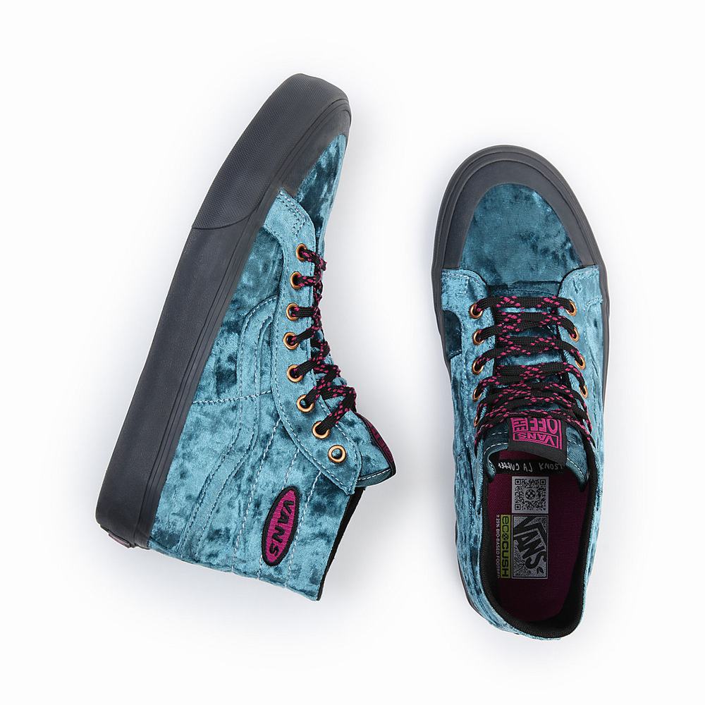 Tenis Botas Vans X Curren X Knost Sk8-Hi 138 Decon Vr3 SF Mujer Azules | KSR061725