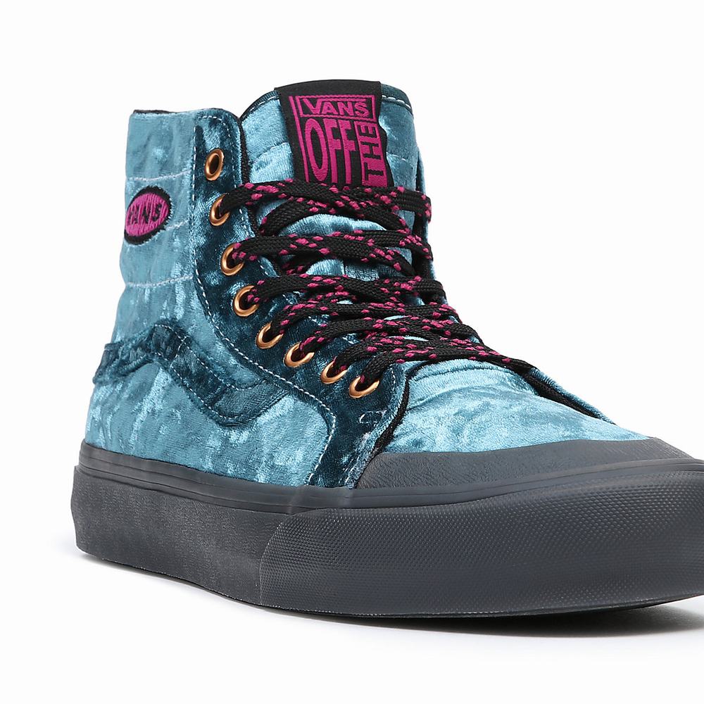 Tenis Botas Vans X Curren X Knost Sk8-Hi 138 Decon Vr3 SF Mujer Azules | KSR061725