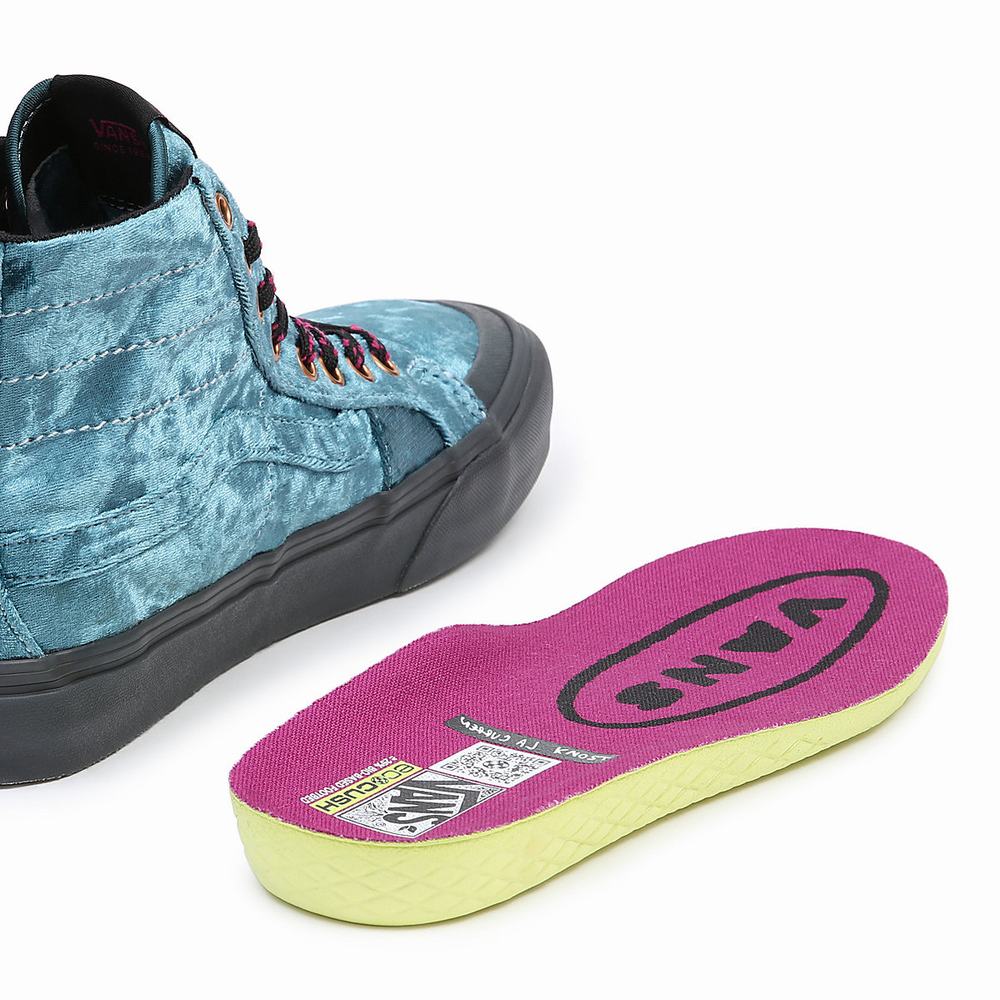 Tenis Botas Vans X Curren X Knost Sk8-Hi 138 Decon Vr3 SF Mujer Azules | KSR061725