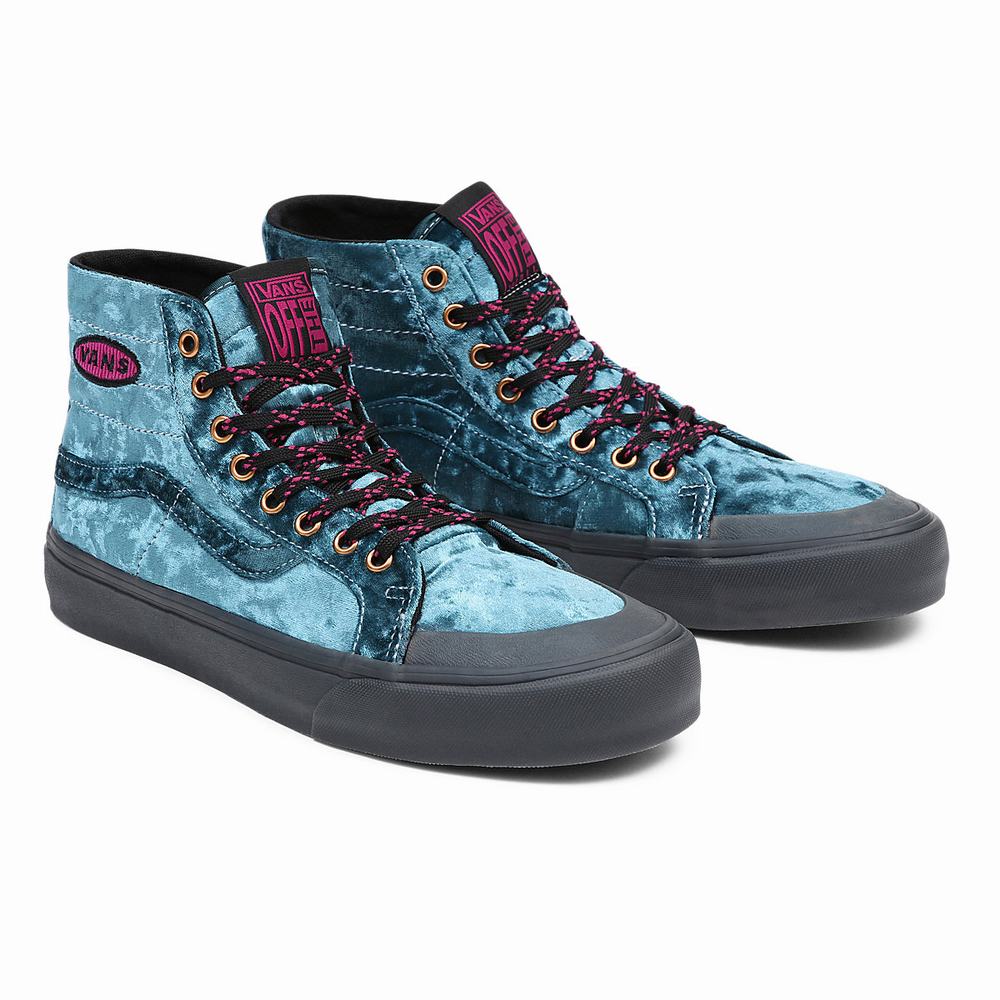 Tenis Botas Vans X Curren X Knost Sk8-Hi 138 Decon Vr3 SF Mujer Azules | KSR061725