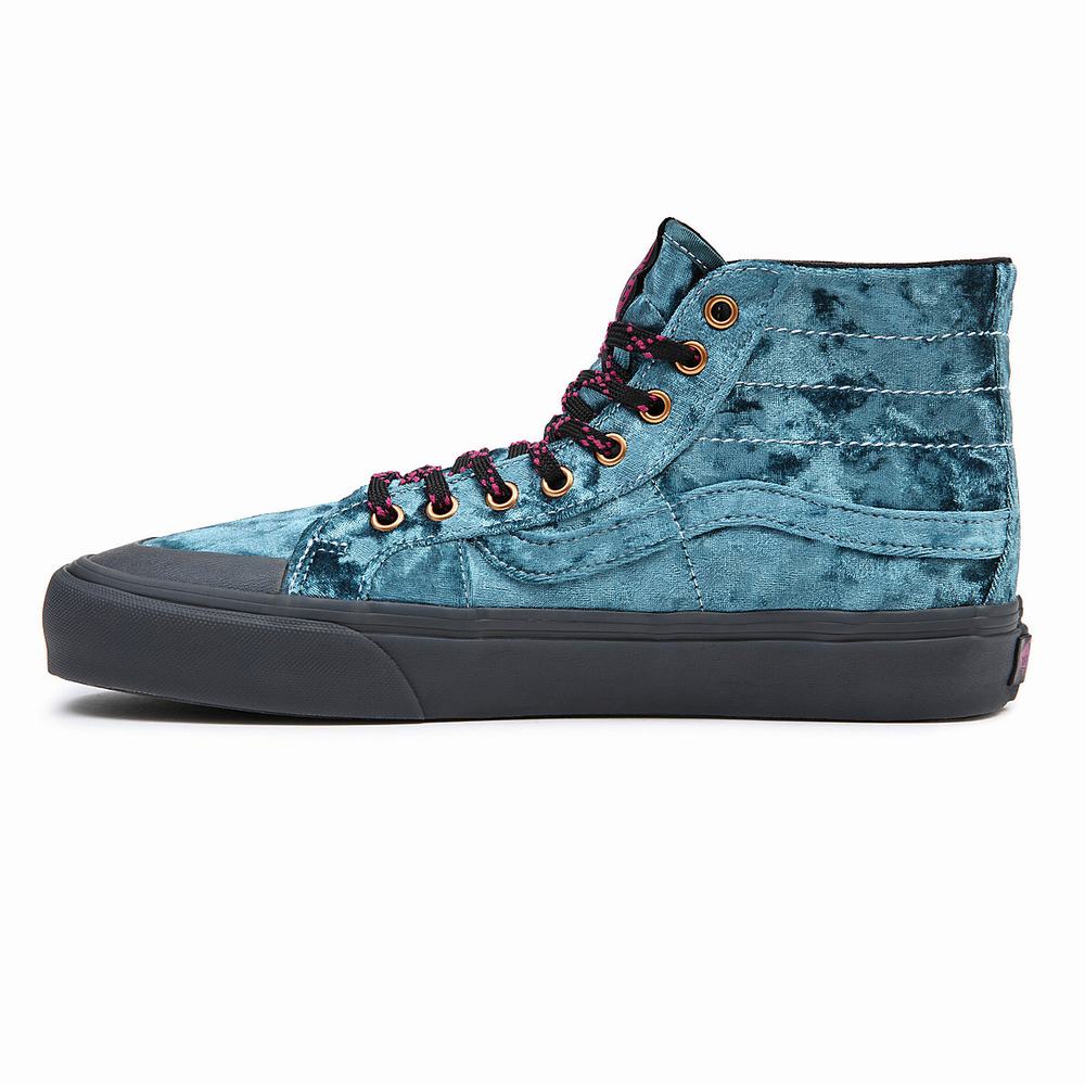 Tenis Botas Vans X Curren X Knost Sk8-Hi 138 Decon Vr3 SF Hombre Azules | LIN578923