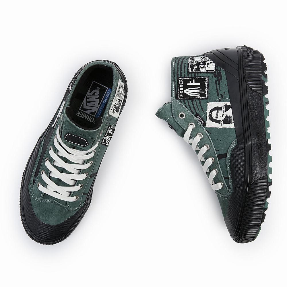 Tenis Botas Vans X Former Destruct Mid MTE-1 Hombre Negras/Verde | BFS520796