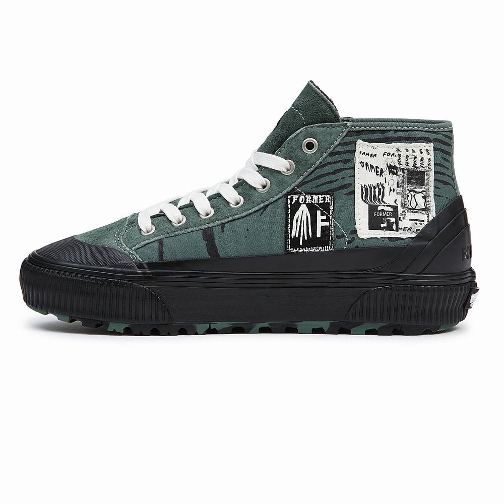 Tenis Botas Vans X Former Destruct Mid MTE-1 Hombre Negras/Verde | BFS520796