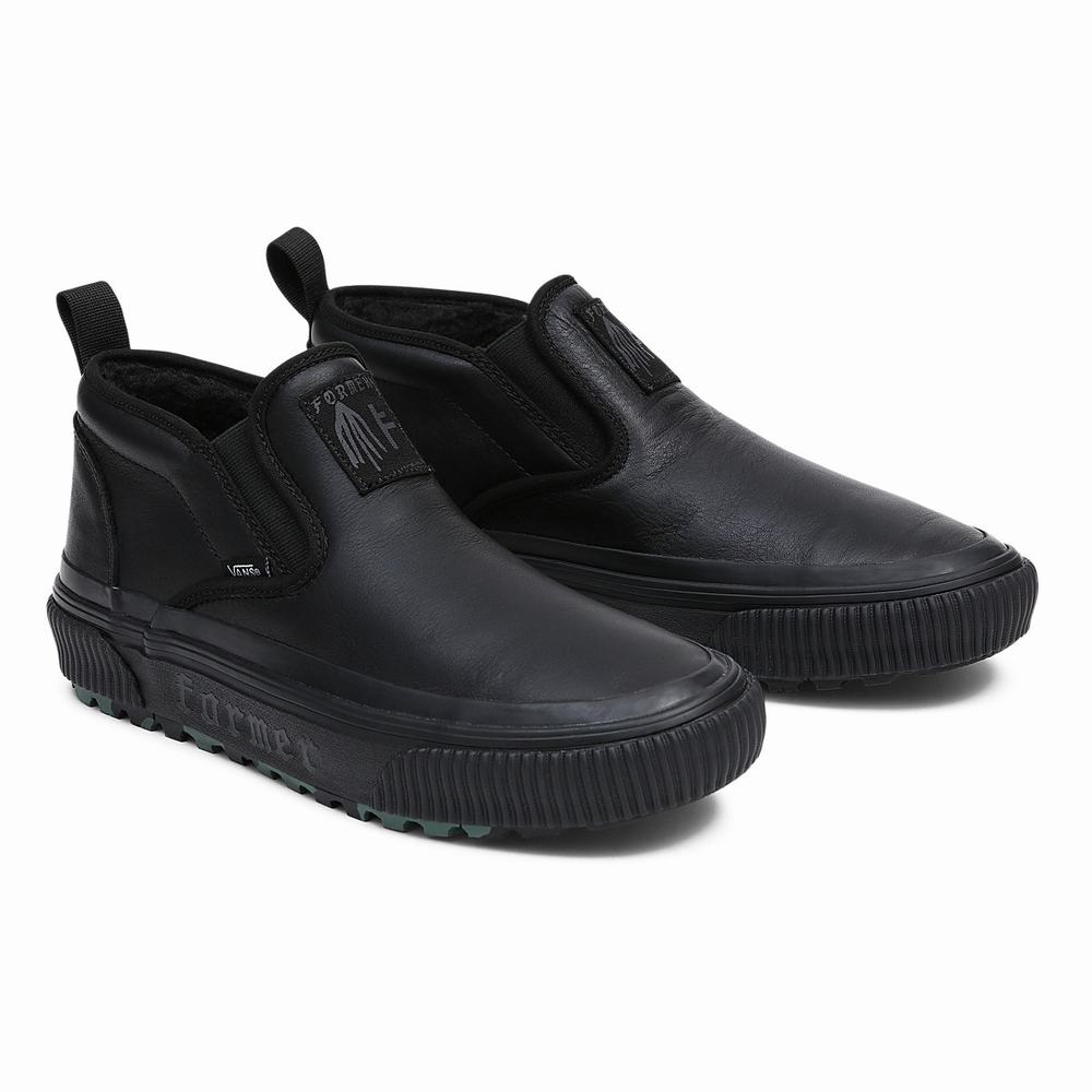 Tenis Botas Vans X Former Mid Slip MTE-1 Mujer Negras | CQG957380