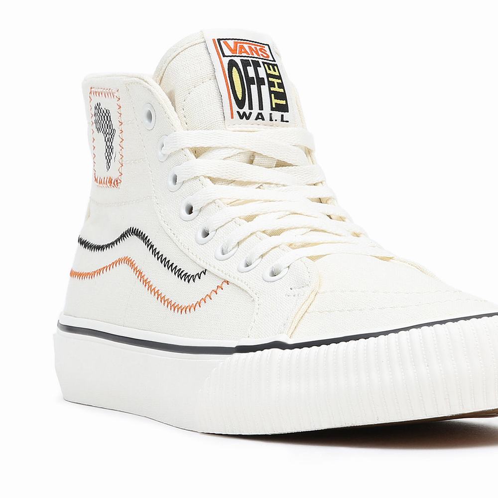 Tenis Botas Vans X Juju SC Sk8-Hi 38 Decon Vr3 SF Mujer Blancas | ZUP045376