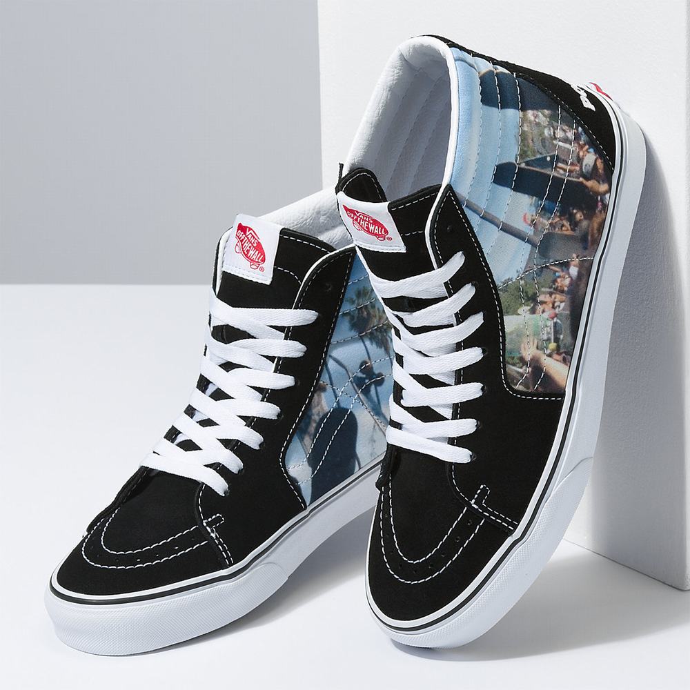 Tenis Botas Vans X MOCA Frances Stark Sk8-Hi Mujer Negras | FWH173269