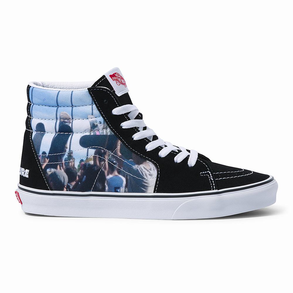 Tenis Botas Vans X MOCA Frances Stark Sk8-Hi Hombre Negras | IRH369124