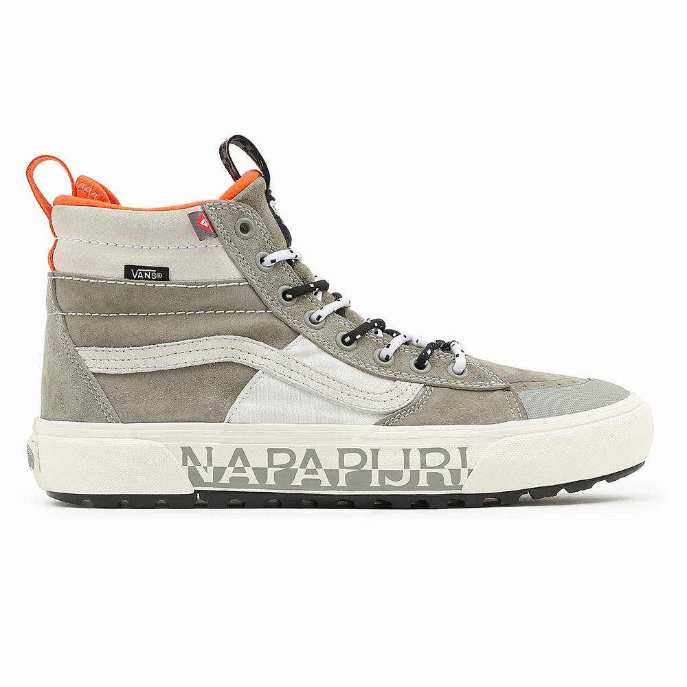 Tenis Botas Vans X Napapijri Sk8-Hi MTE-2 Hombre Verde/Beige | DJA870263