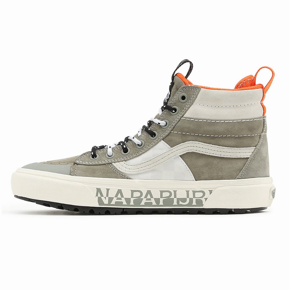 Tenis Botas Vans X Napapijri Sk8-Hi MTE-2 Hombre Verde/Beige | DJA870263