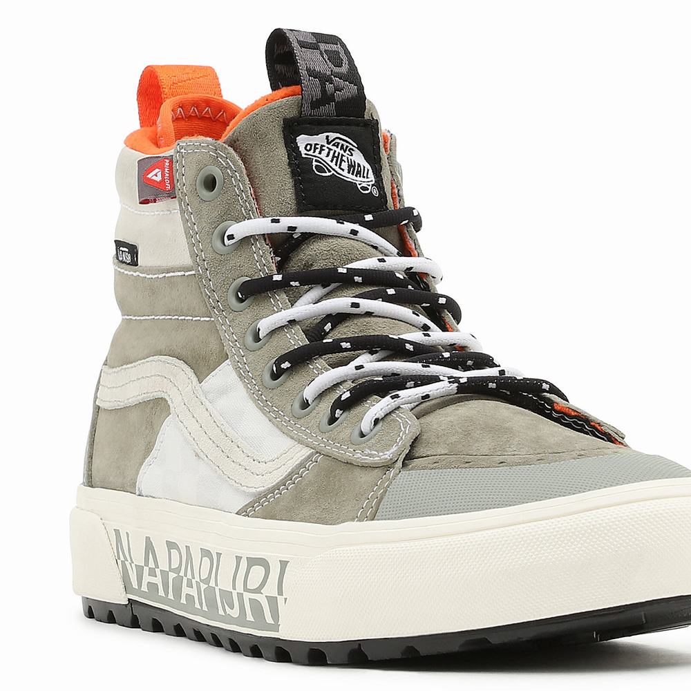 Tenis Botas Vans X Napapijri Sk8-Hi MTE-2 Hombre Verde/Beige | DJA870263