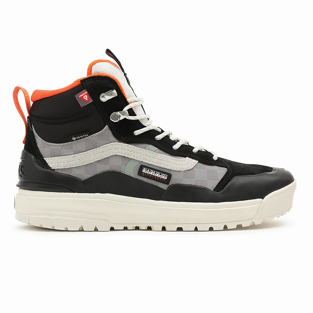 Tenis Botas Vans X Napapijri UltraRange EXO Hi Gore-Tex MTE-2 Hombre Negras/Gris | RLX701263