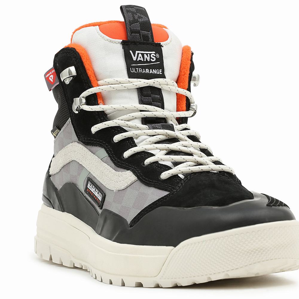 Tenis Botas Vans X Napapijri UltraRange EXO Hi Gore-Tex MTE-2 Hombre Negras/Gris | RLX701263