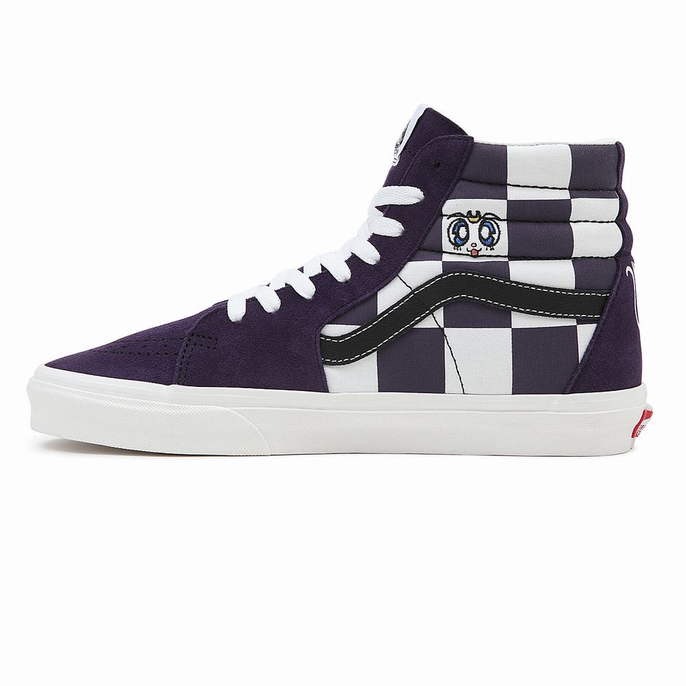 Tenis Botas Vans X Pretty Guardian Sailor Moon Sk8-Hi Hombre Blancas/Moradas | CFM105924