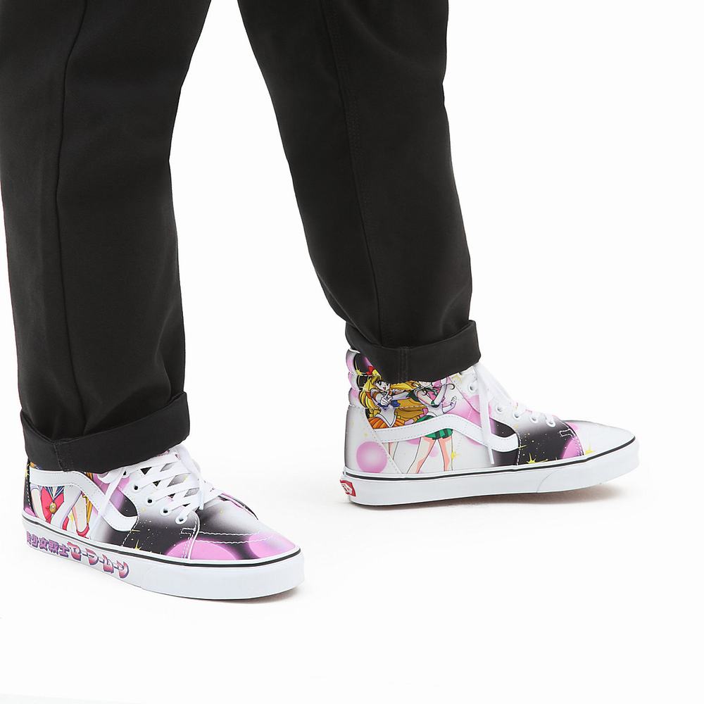 Tenis Botas Vans X Pretty Guardian Sailor Moon Sk8-Hi Hombre Multicolor | UKG071498