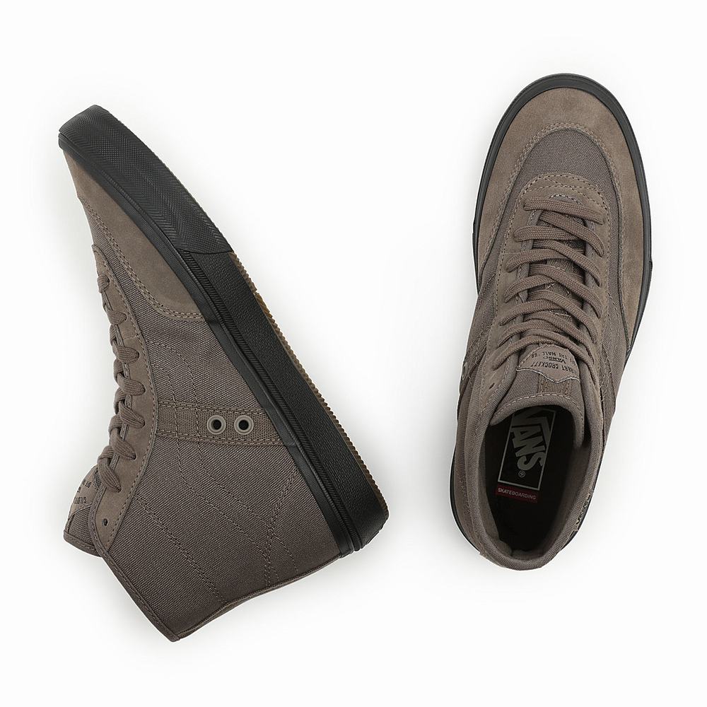 Tenis Botas Vans x Gilbert Crockett High Hombre Gris | AJZ190362