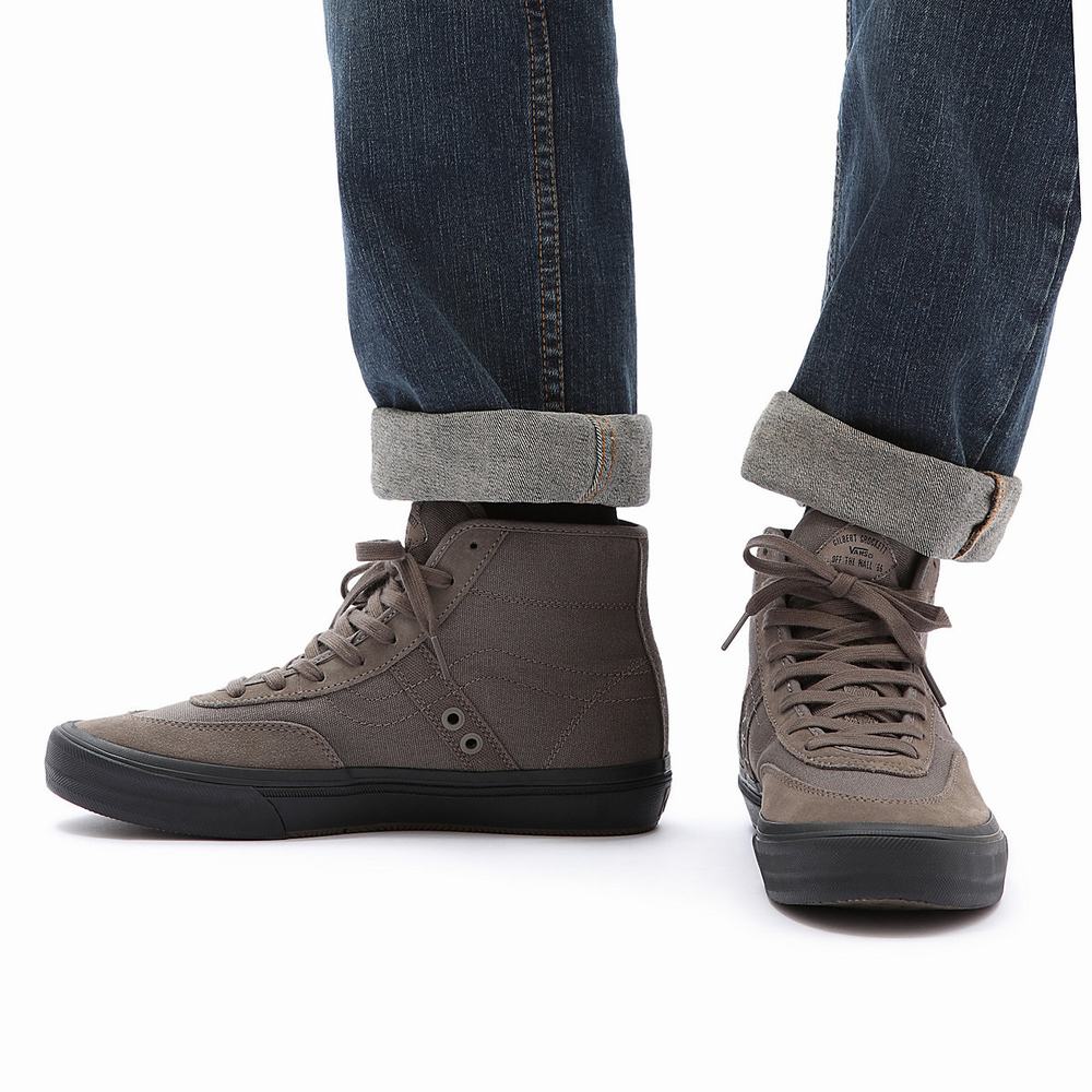 Tenis Botas Vans x Gilbert Crockett High Hombre Gris | AJZ190362