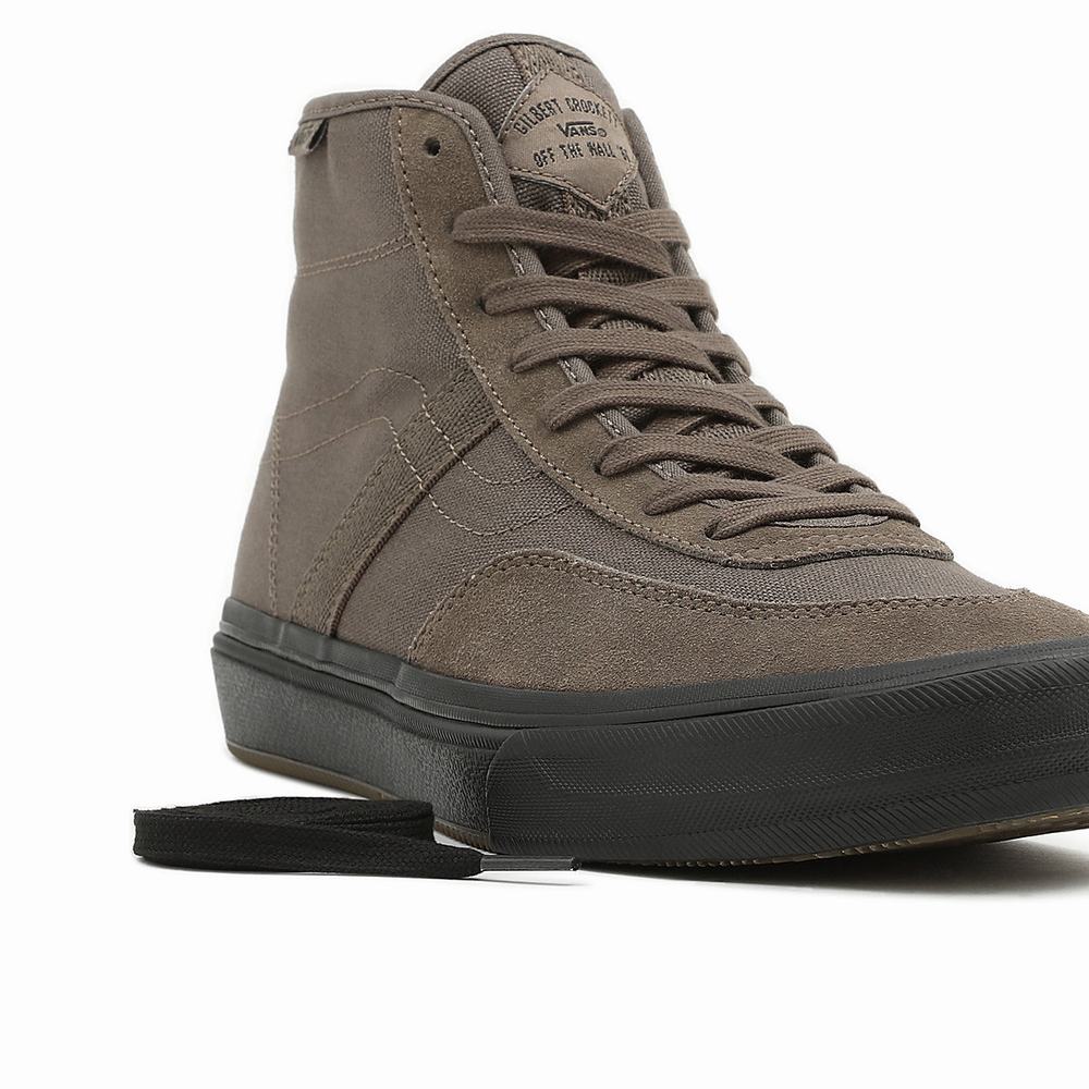 Tenis Botas Vans x Gilbert Crockett High Hombre Gris | AJZ190362