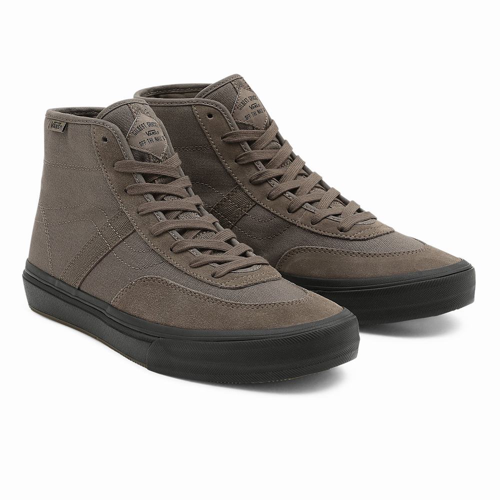 Tenis Botas Vans x Gilbert Crockett High Mujer Gris | EUF790413