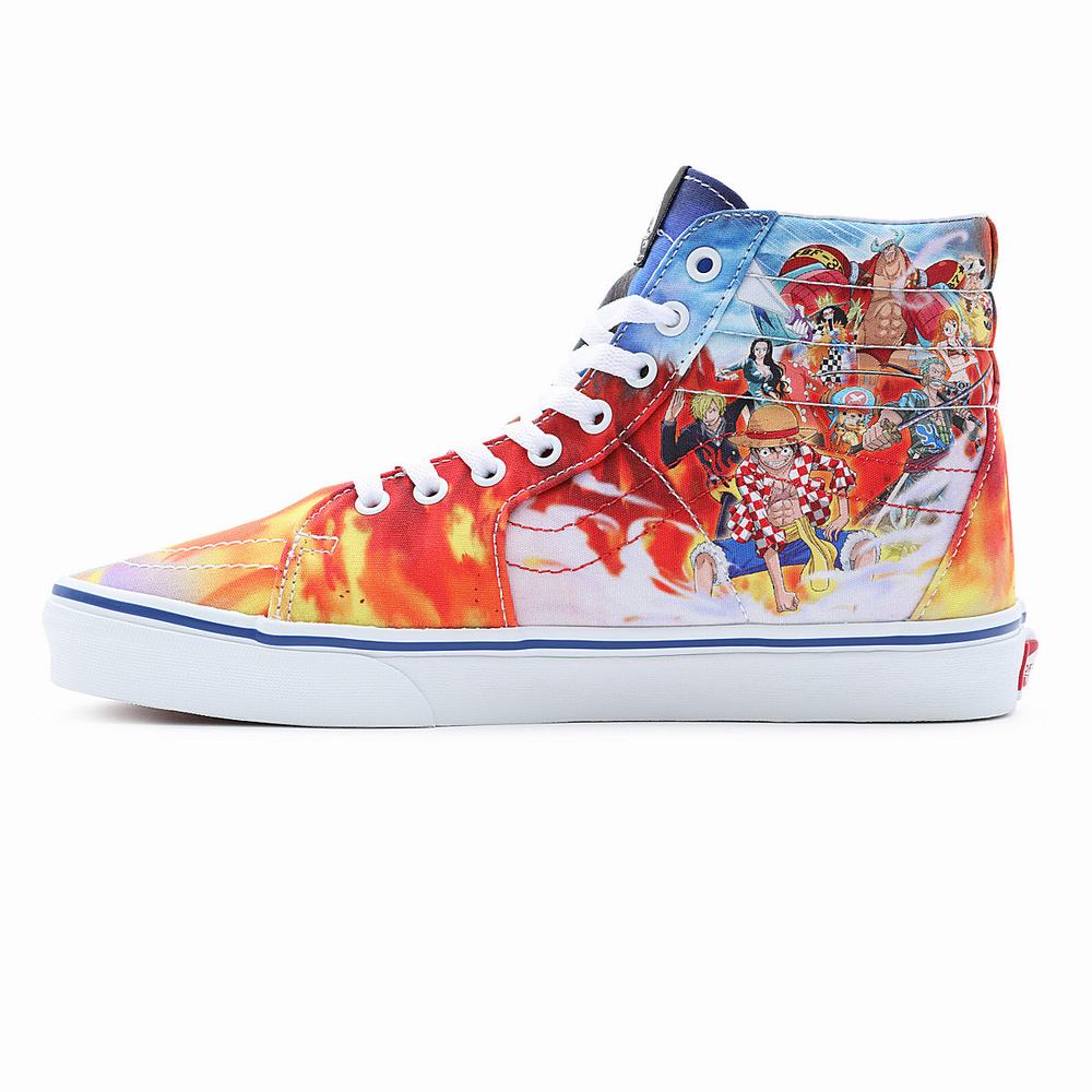 Tenis Botas Vans x One Piece Sk8-Hi Hombre Multicolor | DZJ216487