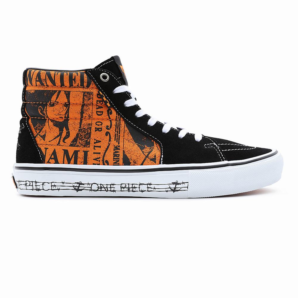 Tenis Botas Vans x One Piece Skate Sk8-Hi Hombre Naranjas | ZRY157346