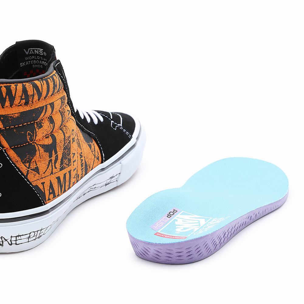 Tenis Botas Vans x One Piece Skate Sk8-Hi Hombre Naranjas | ZRY157346