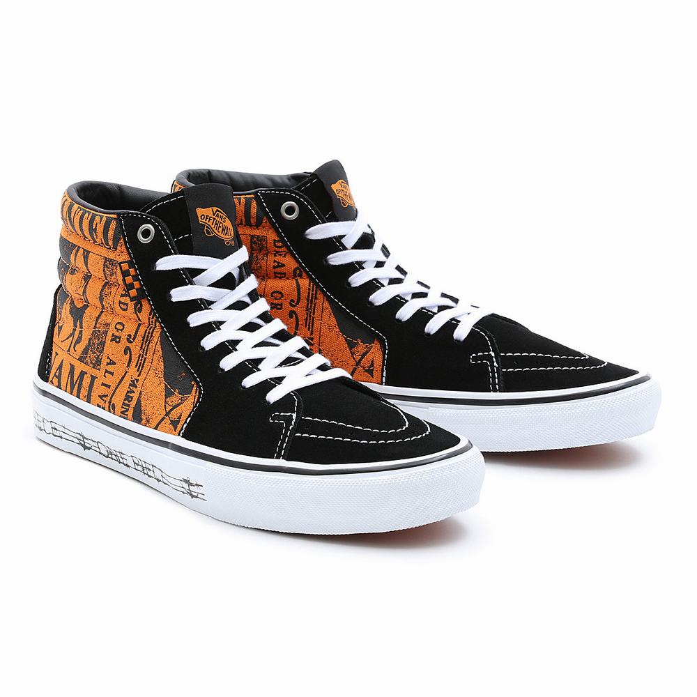 Tenis Botas Vans x One Piece Skate Sk8-Hi Hombre Naranjas | ZRY157346