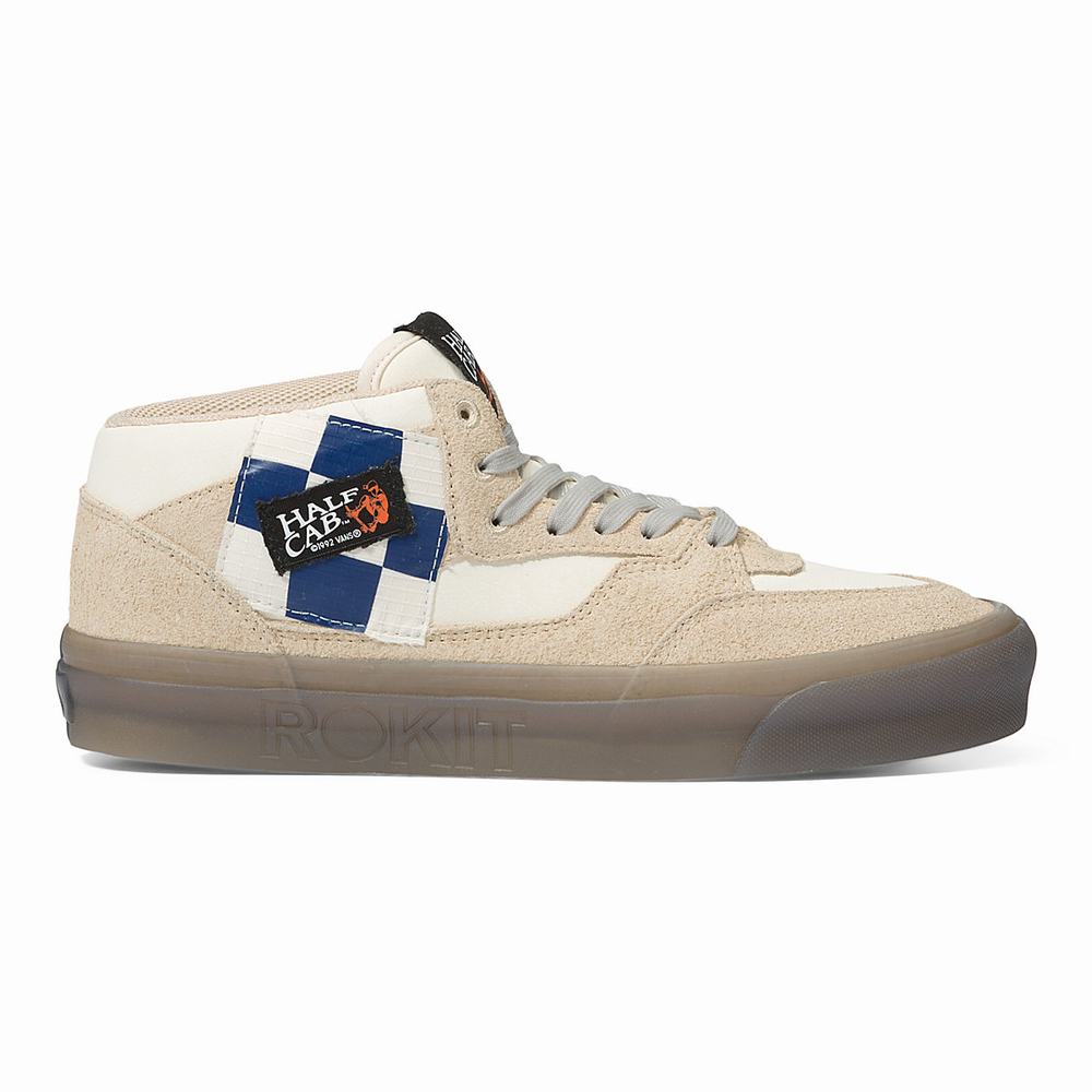 Tenis Botas Vans x Rokit Half Cab 33 DX Hombre Beige | BVH835640