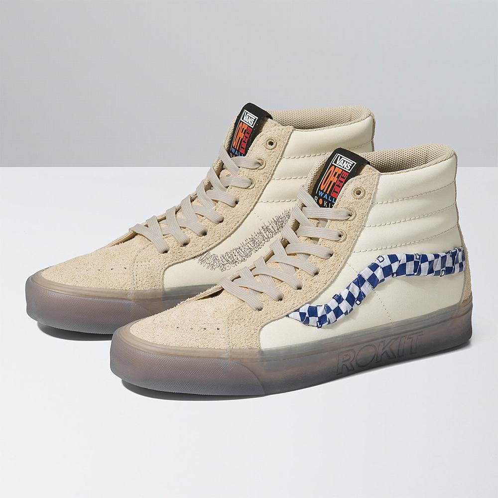 Tenis Botas Vans x Rokit Sk8-Hi 38 DX Mujer Beige | YUI745162