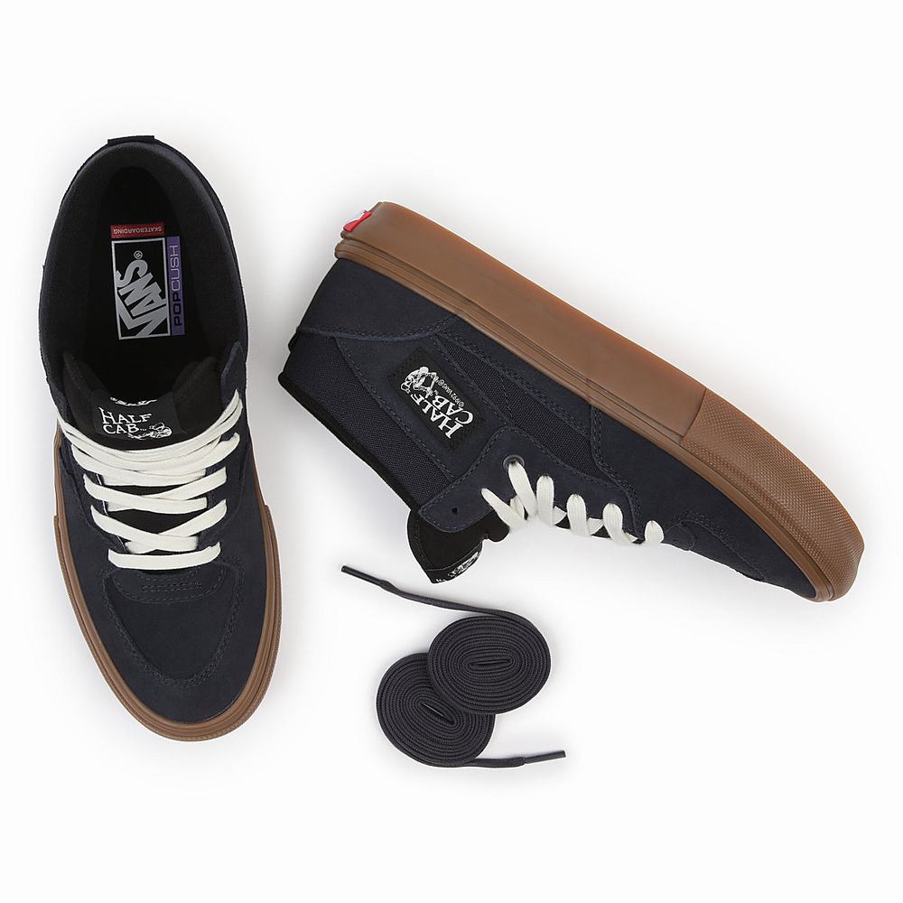 Tenis Skate Vans Half Cab Hombre Azules | YXS729460