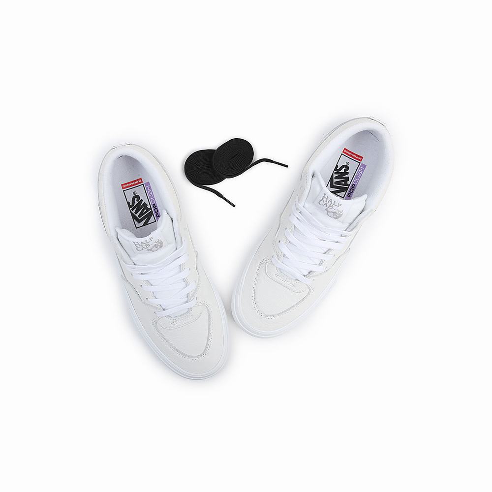 Tenis Skate Vans Half Cab Hombre Blancas | MGN965470