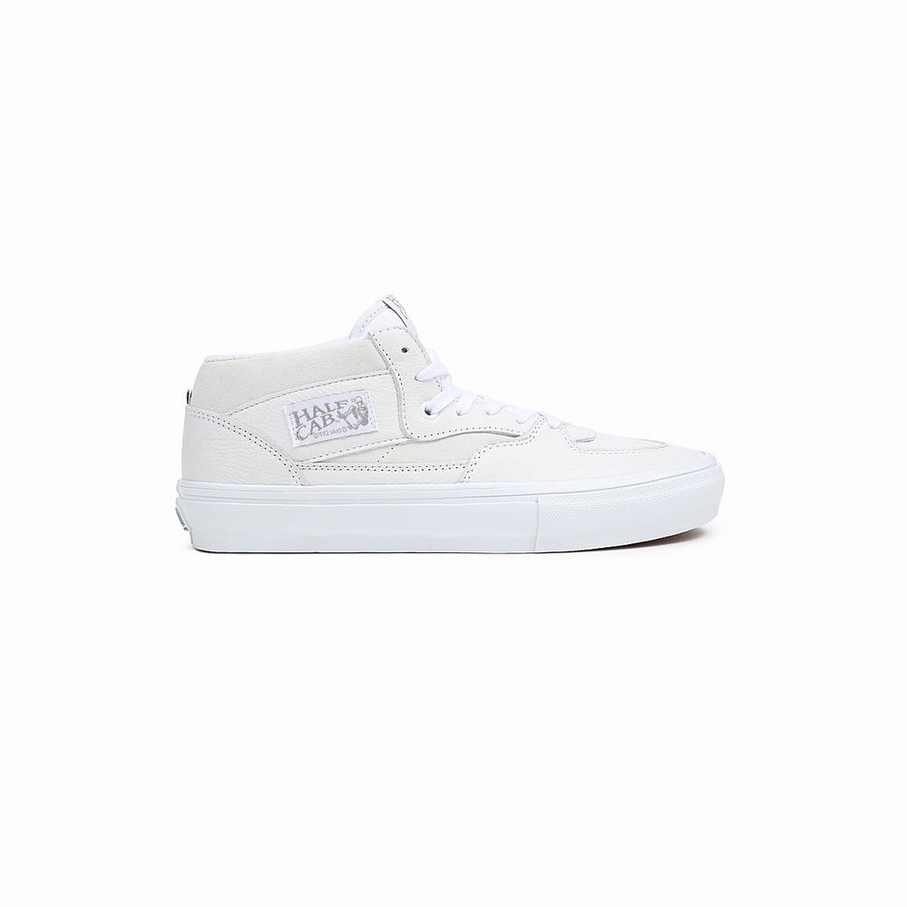 Tenis Skate Vans Half Cab Hombre Blancas | MGN965470