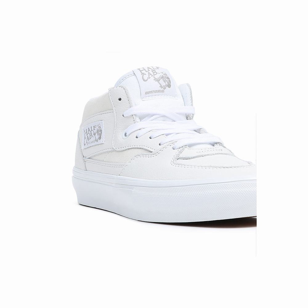 Tenis Skate Vans Half Cab Hombre Blancas | MGN965470