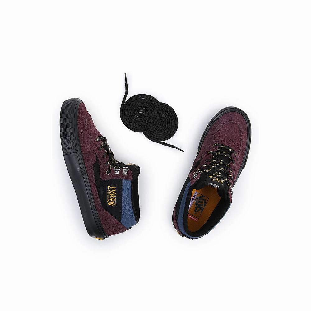 Tenis Skate Vans Half Cab Hombre Moradas | LWE942706