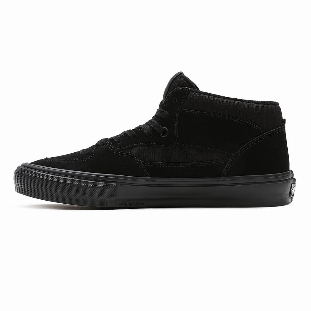 Tenis Skate Vans Half Cab Hombre Negras | BEK975481